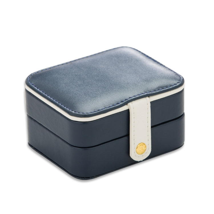 SH688-58 Square Double-Layer PU Earring Storage Jewelry Box, Double-Layer (Pink), Double-Layer (Light Blue), Double-Layer (White), Double-Layer (Navy Blue)