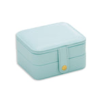 SH688-58 Square Double-Layer PU Earring Storage Jewelry Box, Double-Layer (Pink), Double-Layer (Light Blue), Double-Layer (White), Double-Layer (Navy Blue)