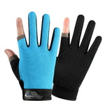 1 Pair QX0008 Outdoor Sunscreen Non-Slip Exposed Two-Finger Fishing Gloves, Free Size