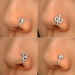 U-shaped Nose Clip Copper Inlaid With Zircon Nose Decoration, Color: G-189 Silver, G-364 Gold, G-365 Silver, G-247 Gold, G-248 Silver, G-251 Gold, G-252 Silver, G-253 Gold, G-254 Silver, G-235 Gold, G-236 Silver, G-231 Gold, G-232 Silver, G-249 Gold   ...