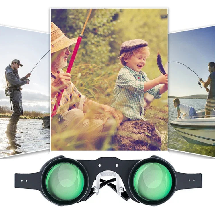 D-1548 10x HD Adjustable Focus Fishing Binoculars,Spec:, Only Binoculars, With Grey Polarised Lens, With Yellow Polarised Lens, With Red Polarised Lens, With Grey+Yellow Polarised Lens, With Tricolour Polarised Lens