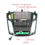 For Ford Focus 9.7 Inch Android WiFi Car Integrated Machine, Style:, Standard, Standard+4 Light Camera, Standard+12 Light Camera