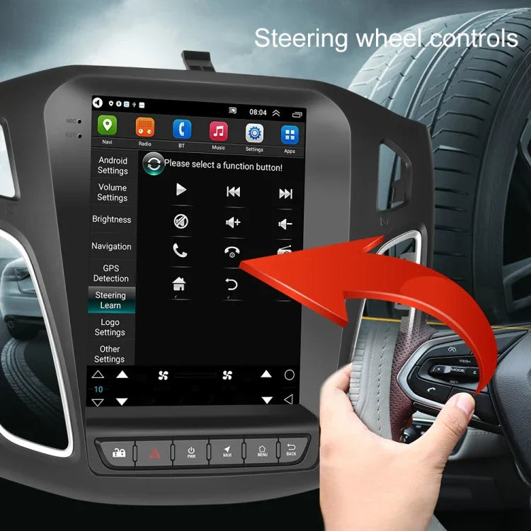 For Ford Focus 9.7 Inch Android WiFi Car Integrated Machine, Style:, Standard, Standard+4 Light Camera, Standard+12 Light Camera