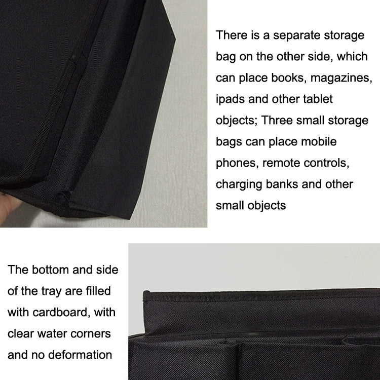 SF001 Oxford Cloth Sofa Armrest Hang Bag Household Storage Bag, Oxford Cloth Black, Oxford Cloth Coffee, Oxford Cloth Beige