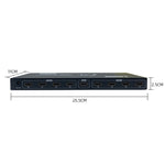 FJGEAR SM4K108 8 Ports HDMI Splitter 4K HD Audio And Video Splitter EU Plug, SM4K108