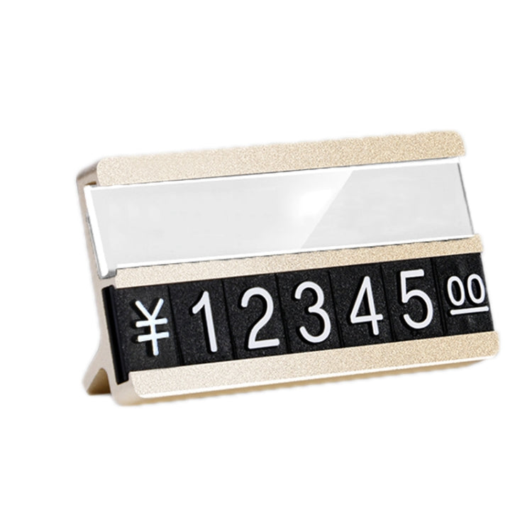 Metal Digital Grain Price Display Micro Standing Plate, Double Layer, Single Layer