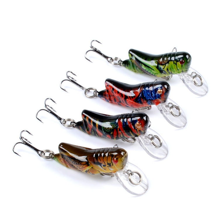 LB119 Insect Grasshopper Bionic Bait Painted Plastic Hard Bait, LB119 1, LB119 2, LB119 3, LB119 4