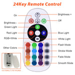 Colorful RGB Changing LED Flood Light With Remote Control, 30W, 100W