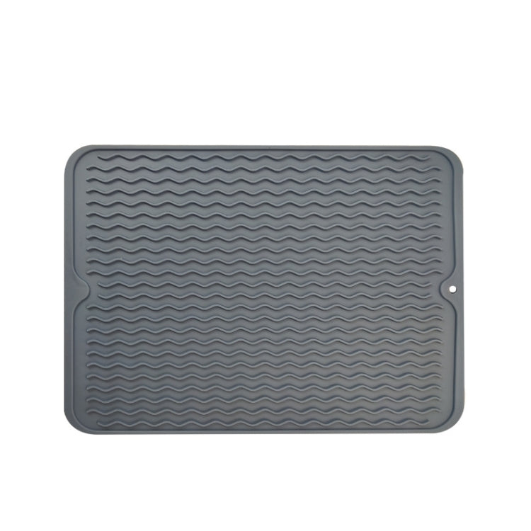 TPR Thickened Thermal Pad Wave Pattern Drain Anti-Slip Mat, Khaki Gray, Khaki Blue, Khaki Pink