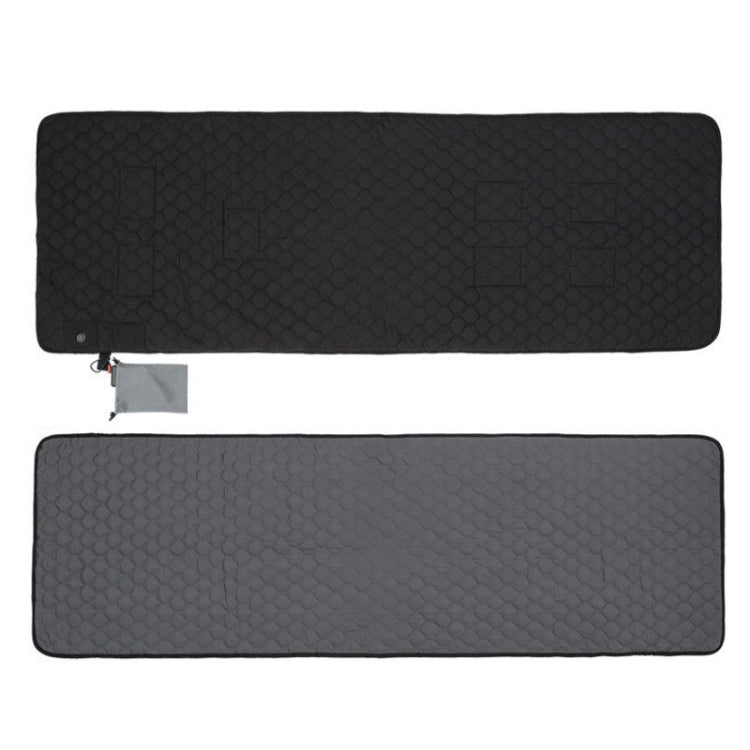 Winter USB Rechargeable Smart Seven Zone Heating  Anti-cold Sleeping Bag Pad, 198x62cm Black Gray, 198x62cm Blue Orange
