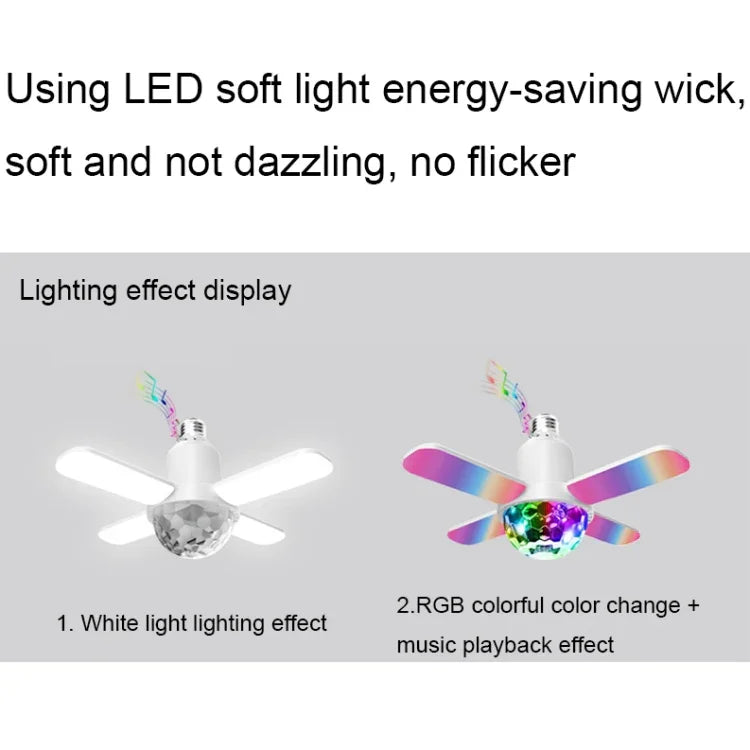 LY-002 24W Mini Bluetooth RGB Light Effect Foldable Music Light, Magic Light, Starry Light
