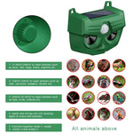 RC-543 Outdoor Solar Dog Repellent Infrared Ultrasonic Animal Bird Repellers, RC-543