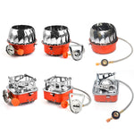 Outdoor Camping Mountaineering Portable Mini Gas Stove, Style:, Square (Regular Model), Square (Buckle Model), Square (Threaded Interface), Lotus (Regular Model), Lotus (Buckle Model), Lotus (Threaded Interface)