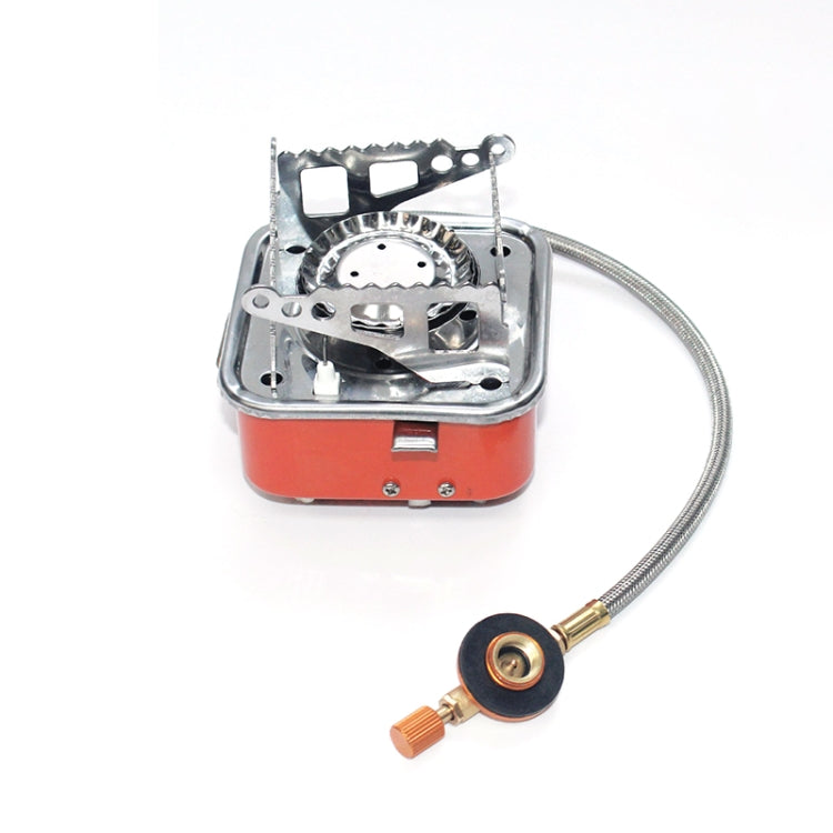 Outdoor Camping Mountaineering Portable Mini Gas Stove, Style:, Square (Regular Model), Square (Buckle Model), Square (Threaded Interface), Lotus (Regular Model), Lotus (Buckle Model), Lotus (Threaded Interface)