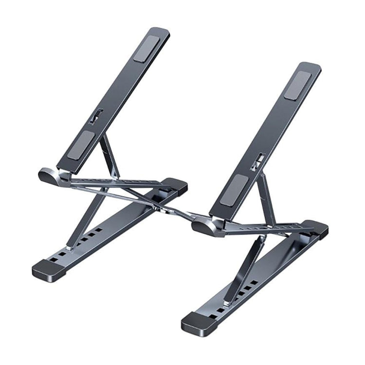 N8 Double-layer Foldable Lifting Aluminum Alloy Laptop Heat Dissipation Stand, N8 (Oxidized Silver), N8 (Silver), N8 (Gray)