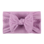 Soft Jacquard Nylon Children Headwear Baby Bow Headband