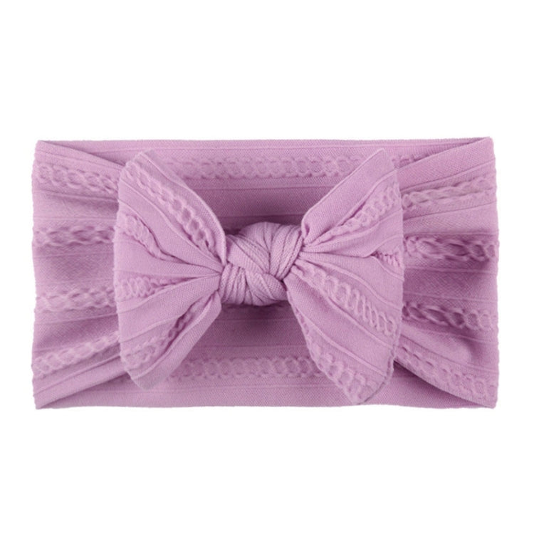 Soft Jacquard Nylon Children Headwear Baby Bow Headband