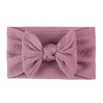 Soft Jacquard Nylon Children Headwear Baby Bow Headband