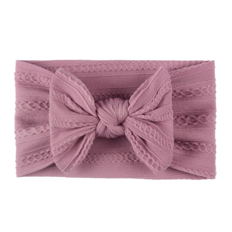 Soft Jacquard Nylon Children Headwear Baby Bow Headband