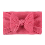 Soft Jacquard Nylon Children Headwear Baby Bow Headband