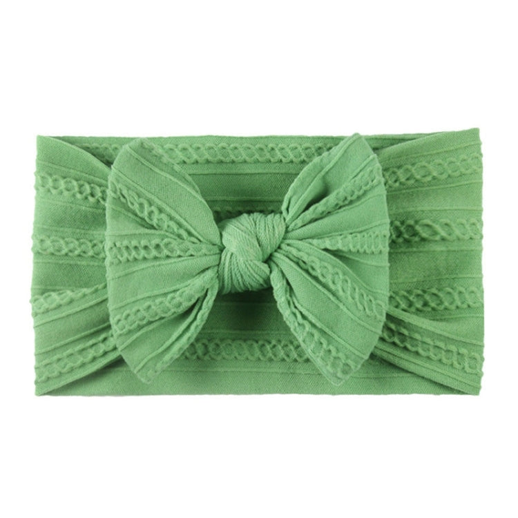 Soft Jacquard Nylon Children Headwear Baby Bow Headband