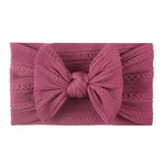 Soft Jacquard Nylon Children Headwear Baby Bow Headband