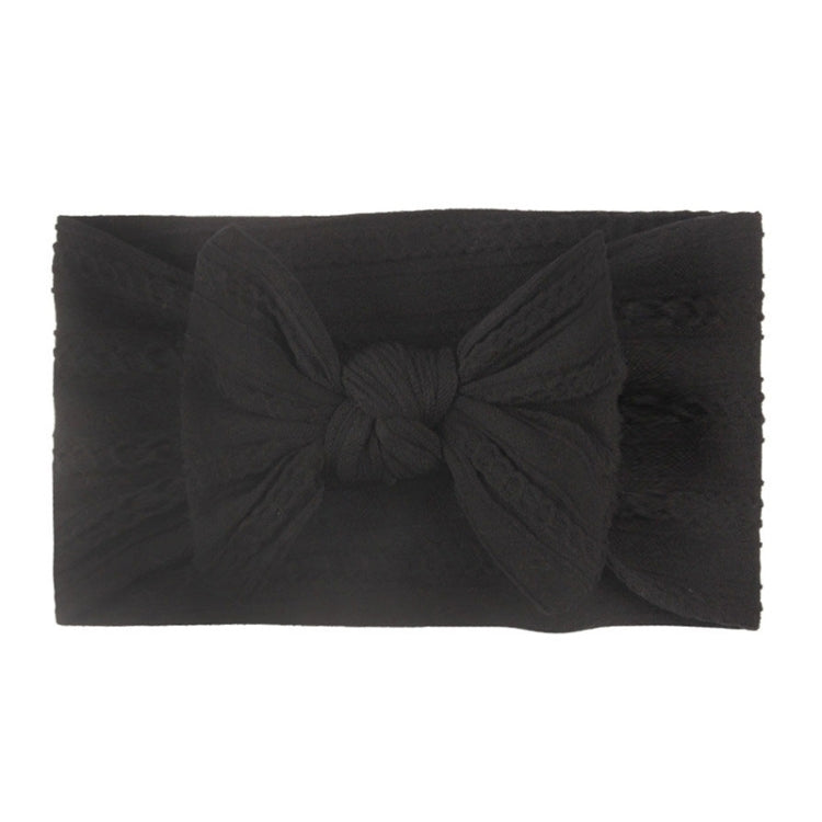 Soft Jacquard Nylon Children Headwear Baby Bow Headband