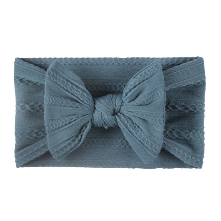 Soft Jacquard Nylon Children Headwear Baby Bow Headband