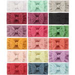 Soft Jacquard Nylon Children Headwear Baby Bow Headband