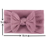 Soft Jacquard Nylon Children Headwear Baby Bow Headband