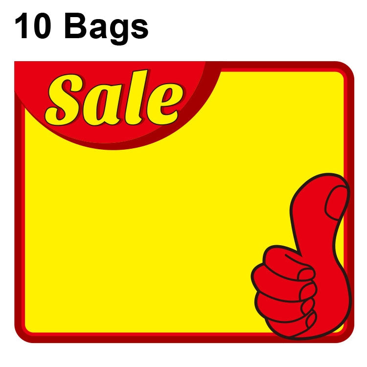 10 bags 25x19cm Explosion Sticker Product Price Tag Supermarket Price Label, WM-001, WM-002, WM-003, WM-005, WM-006, WM-007, WM-008, WM-009, WM-010, WM-011, WM-012, WM-013, XD-511, XD-520, XD-532, XD-537, XD-541, XD-559