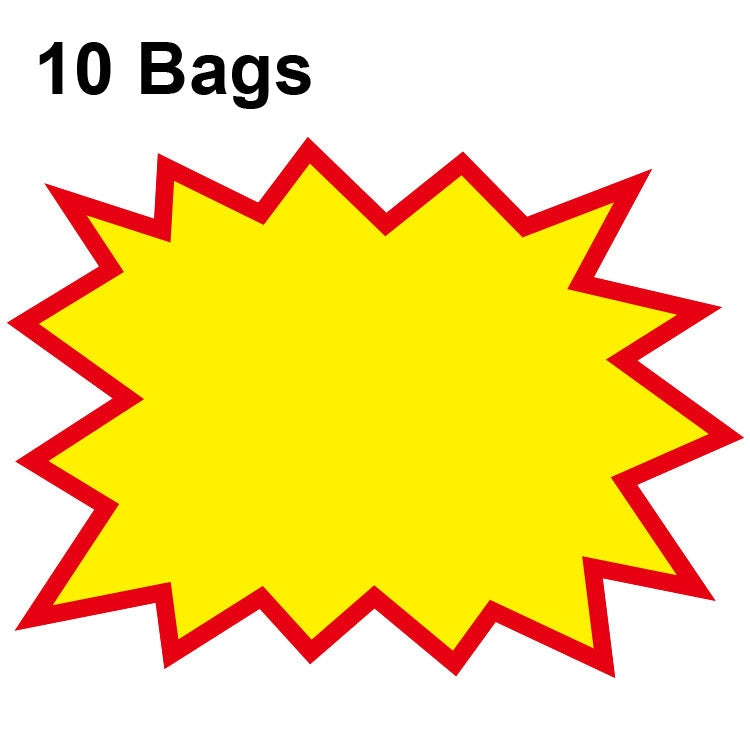 10 bags 25x19cm Explosion Sticker Product Price Tag Supermarket Price Label, WM-001, WM-002, WM-003, WM-005, WM-006, WM-007, WM-008, WM-009, WM-010, WM-011, WM-012, WM-013, XD-511, XD-520, XD-532, XD-537, XD-541, XD-559