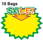 10 bags 9x7cm Explosion Sticker Product Price Tag Supermarket Price Label, WM-301, WM-302, WM-303, WM-305, WM-306, WM-307, WM-308, WM-309, WM-310, WM-311, WM-312, WM-313, WM-314