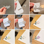 Rhinestone Fashion Hair Clips Women Bangs Headwear, Styles:, 293 Mountain Camellia Flower, 371 Fan, 380 Pearl