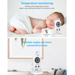 UU24 2.4 Inch Wireless Baby Monitor Camera Temperature Monitor 2 Way Audio VOX Lullaby, UU24 EU Plug, UU24 UK Plug, UU24 US Plug