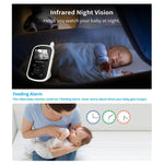 UU24 2.4 Inch Wireless Baby Monitor Camera Temperature Monitor 2 Way Audio VOX Lullaby, UU24 EU Plug, UU24 UK Plug, UU24 US Plug