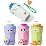 Cartoon Thermal Insulation Cup 316 Stainless Steel Coffee Mug Water Cup, Capacity:, 400ml Purple, 400ml Pink, 400ml Light Green, 400ml White