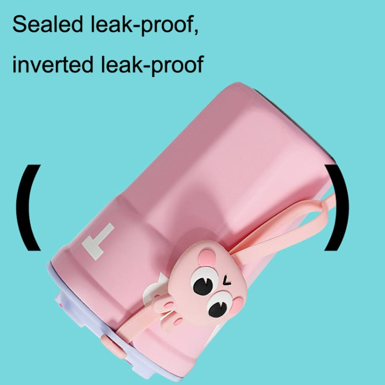 Cartoon Thermal Insulation Cup 316 Stainless Steel Coffee Mug Water Cup, Capacity:, 400ml Purple, 400ml Pink, 400ml Light Green, 400ml White