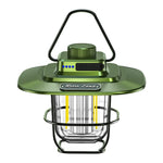 LY02 LED Retro Lantern Hand Tent Lamp USB Charging Camping Light, LY02 Black, LY02 Green, LY02 White