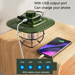 LY02 LED Retro Lantern Hand Tent Lamp USB Charging Camping Light, LY02 Black, LY02 Green, LY02 White