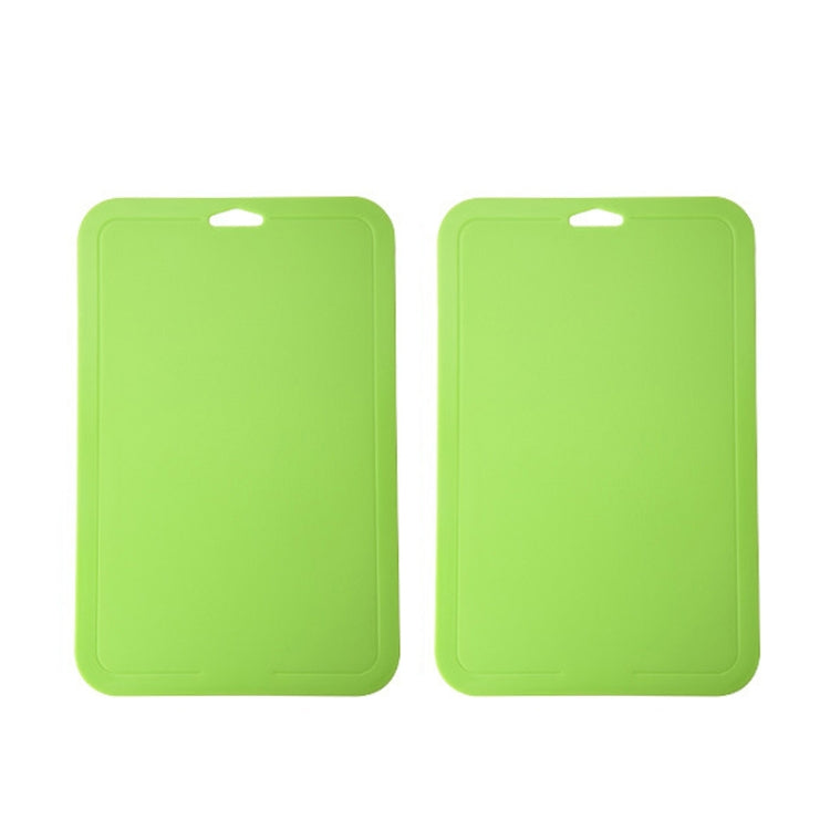 2pcs Baby Auxiliary Cutting Board Fruit and Vegetable Cutting Plastic Board, 2pcs Green, 2pcs Pink