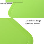 2pcs Baby Auxiliary Cutting Board Fruit and Vegetable Cutting Plastic Board, 2pcs Green, 2pcs Pink