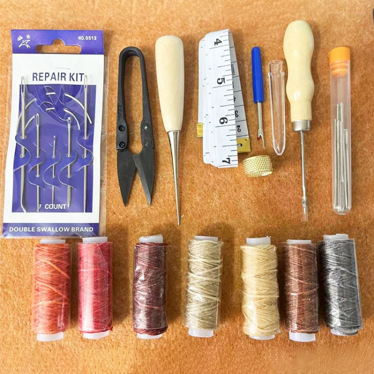 Hand Sew DIY Leather Goods Sewing Kit Set, 32 in 1