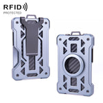 For AirTag 2nd Gen / AirTag 1st Gen Card Holder Metal Anti-Theft RFID Wallet, ak-4 A Black, ak-4 A Blue, ak-4 A  Silver, ak-4 A  Gray, ak-4 B  Black, ak-4 B Silver, ak-4 B Blue, ak-4 B Gray