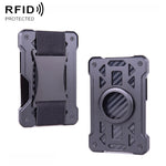 For AirTag 2nd Gen / AirTag 1st Gen Card Holder Metal Anti-Theft RFID Wallet, ak-4 A Black, ak-4 A Blue, ak-4 A  Silver, ak-4 A  Gray, ak-4 B  Black, ak-4 B Silver, ak-4 B Blue, ak-4 B Gray