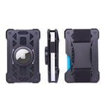 For AirTag 2nd Gen / AirTag 1st Gen Card Holder Metal Anti-Theft RFID Wallet, ak-4 A Black, ak-4 A Blue, ak-4 A  Silver, ak-4 A  Gray, ak-4 B  Black, ak-4 B Silver, ak-4 B Blue, ak-4 B Gray