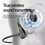 K69 Bluetooth Headset Sound Conduction Binoconic Business Sports Earphone, K69 Black, K69 Green