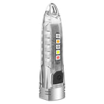 V1 Keychain Lantern Mini Light Flashlight Multifunctional Outdoor Home Flashlight, V1 Transparent White, V1 Transparent Pink