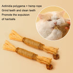 Cat Teething Stick Toy Teeth Cleaning Catnip Teasing Stick, 5pcs Lafite, 5pcs Black Feathers, 5pcs Yellow Feathers