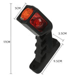 MK-216 1pair 12-24V 9LED Side Marker Lighting Outline Marker Truck Light Trailer Side Marker Lights, 1pair MK-216